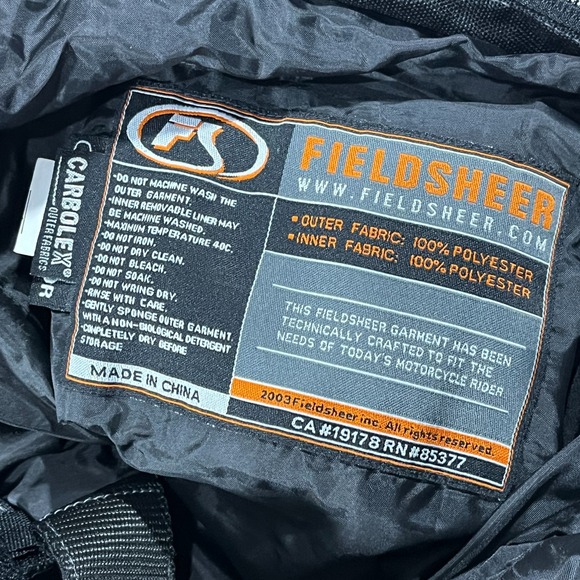 Fieldsheer Motorcycle Pants Carbolex CE Protector Men's 2XL Armor Knees 40x33 - Picture 4 of 14